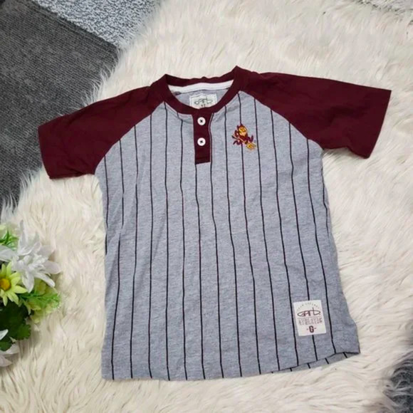 ❤️GARB kids athletic striped team apparel tee 4T - Picture 1 of 4